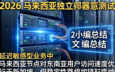 马来西亚独立服务器测评，实测体验与数据对比，马来西亚独立服务器怎么样
