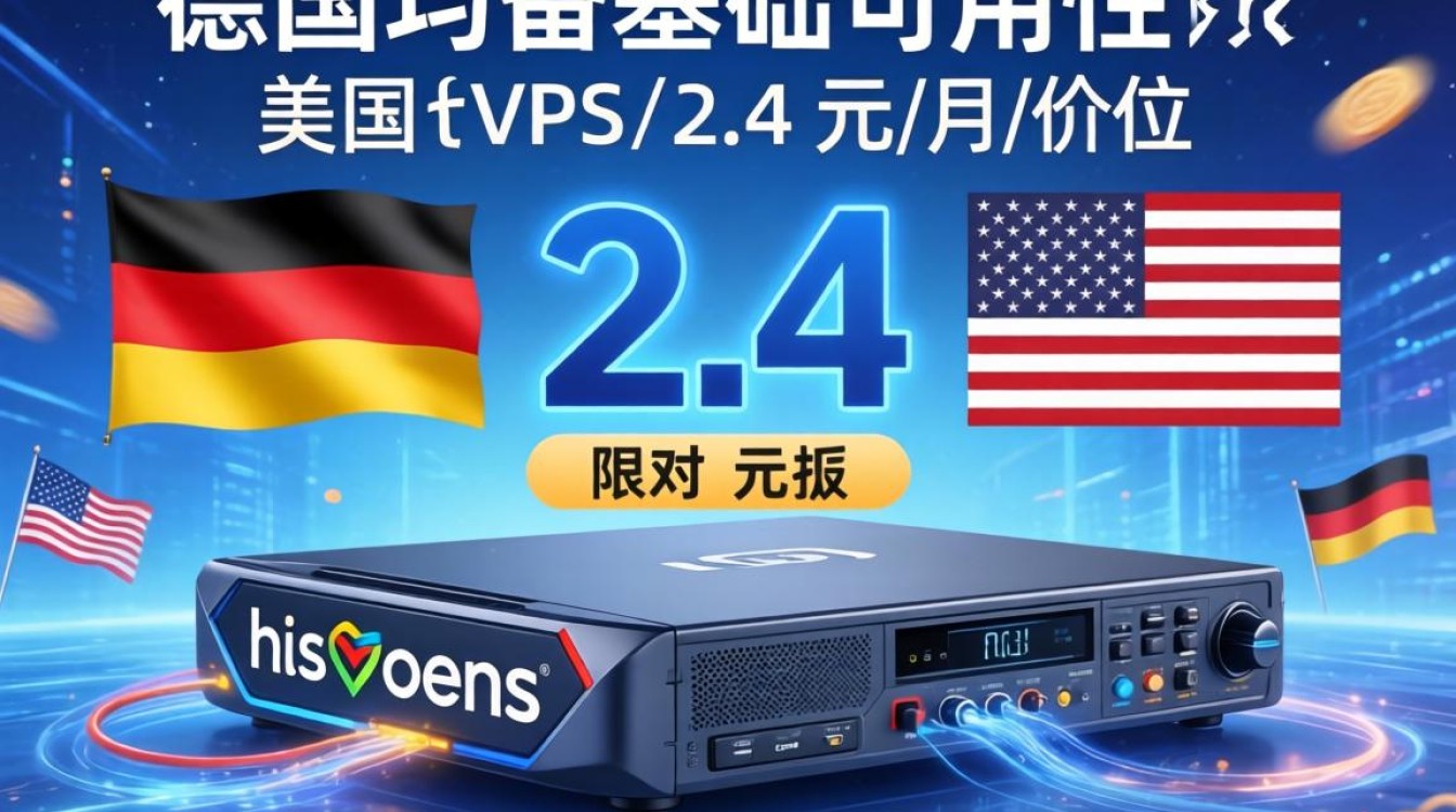 hosteons德国、美国VPS测评：2.4美元/月实测数据与性能表现