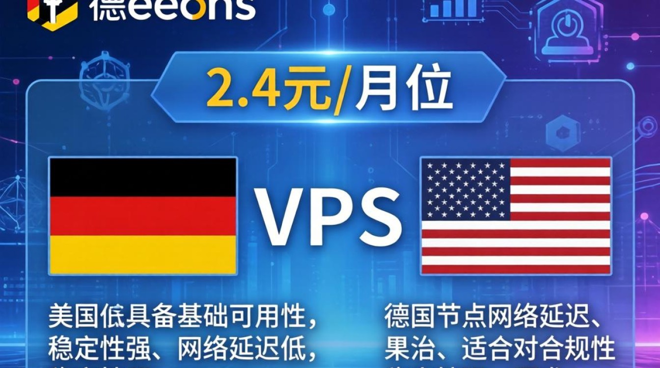 hosteons德国、美国VPS测评：2.4美元/月实测数据与性能表现