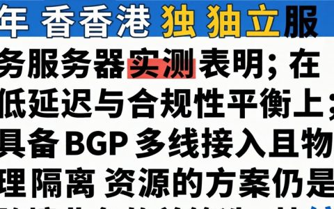 香港独立服务器测评，实测体验与数据对比，香港独立服务器租用哪家性价比高