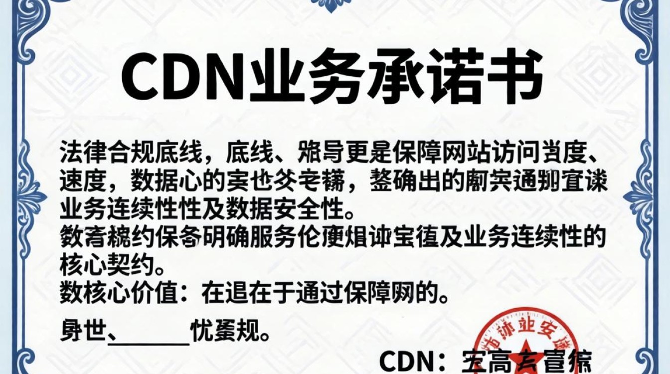 cdn业务承诺书 cdn业务承诺书
