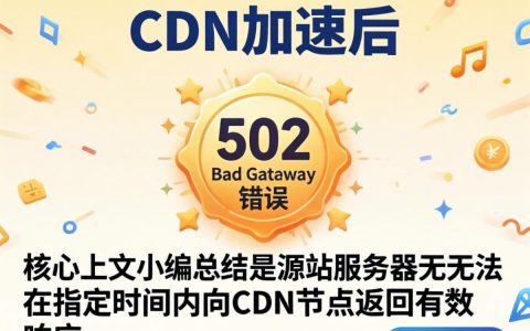 cdn加速后出现502，cdn加速后502错误怎么解决