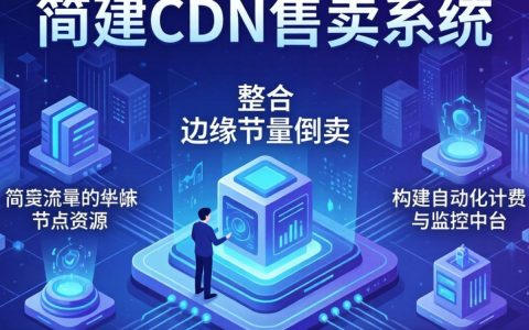 自建CDN售卖系统靠谱吗，自建CDN售卖系统