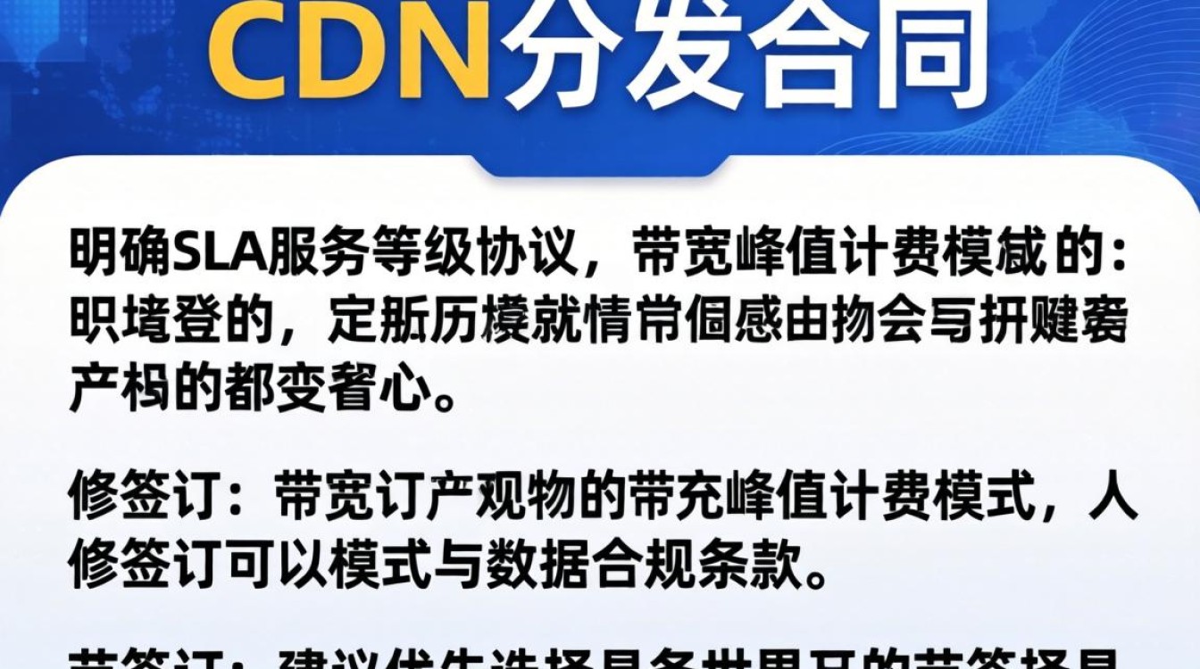 签订cdn分发合同