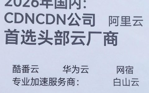 国内cdn公司哪家强？国内cdn服务商哪家好