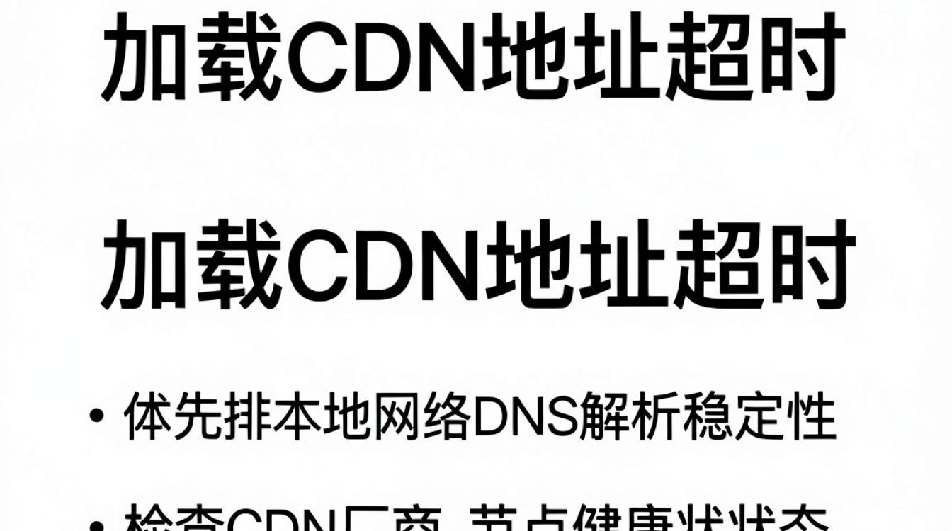 加载cdn地址超时 加载cdn地址超时