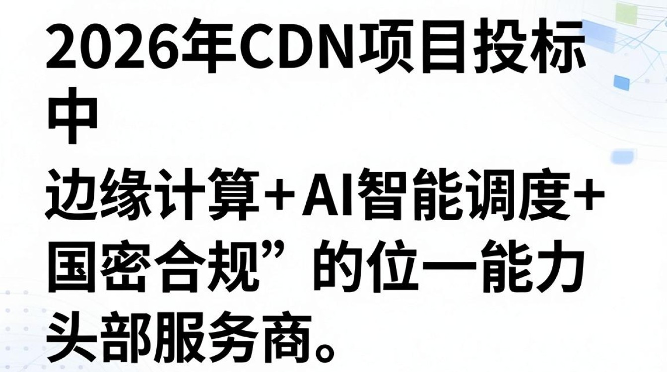 cdn项目投标素材 cdn项目投标素材