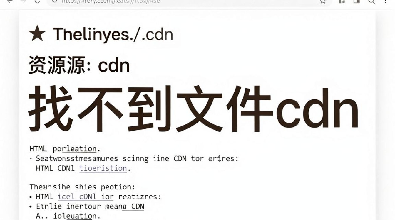 找不到文件cdn