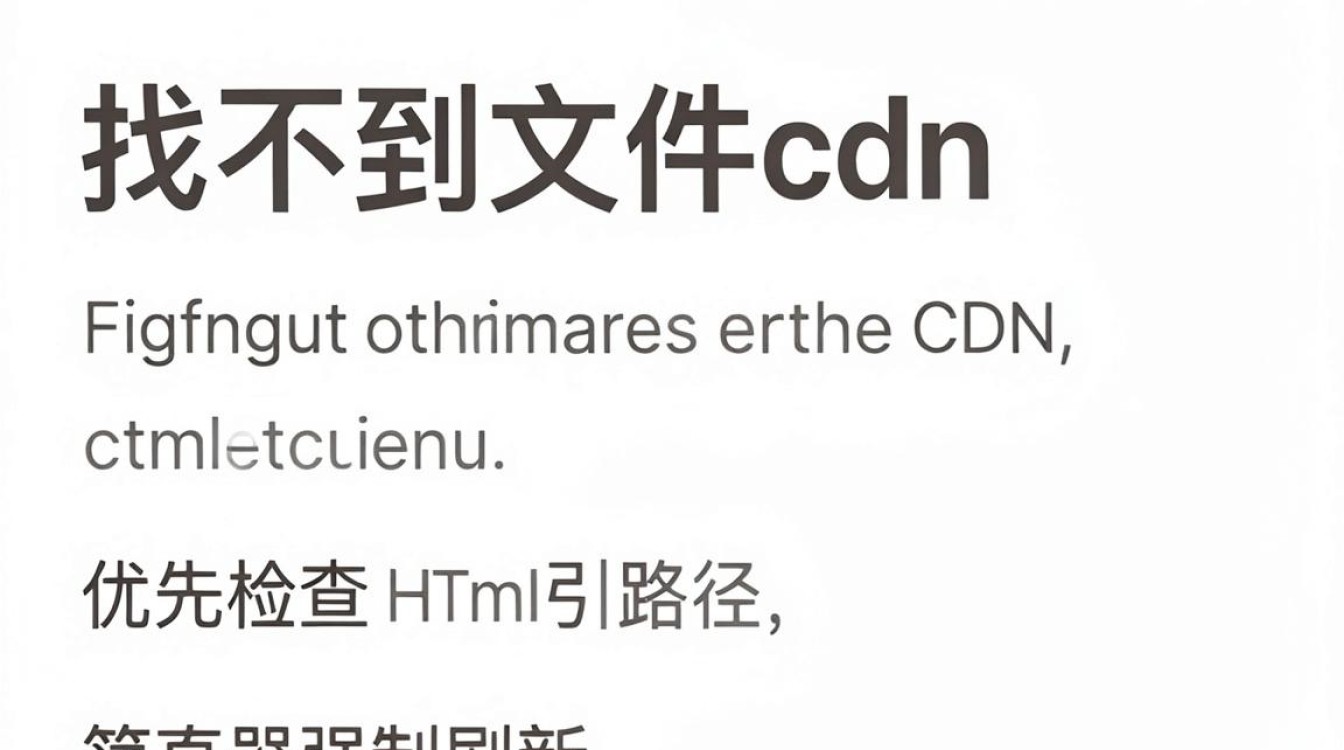 找不到文件cdn