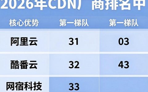 cdn产商排名，cdn服务商排名哪家强