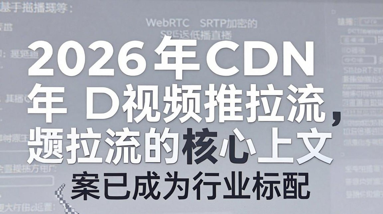 cdn视频推拉流 cdn视频推拉流