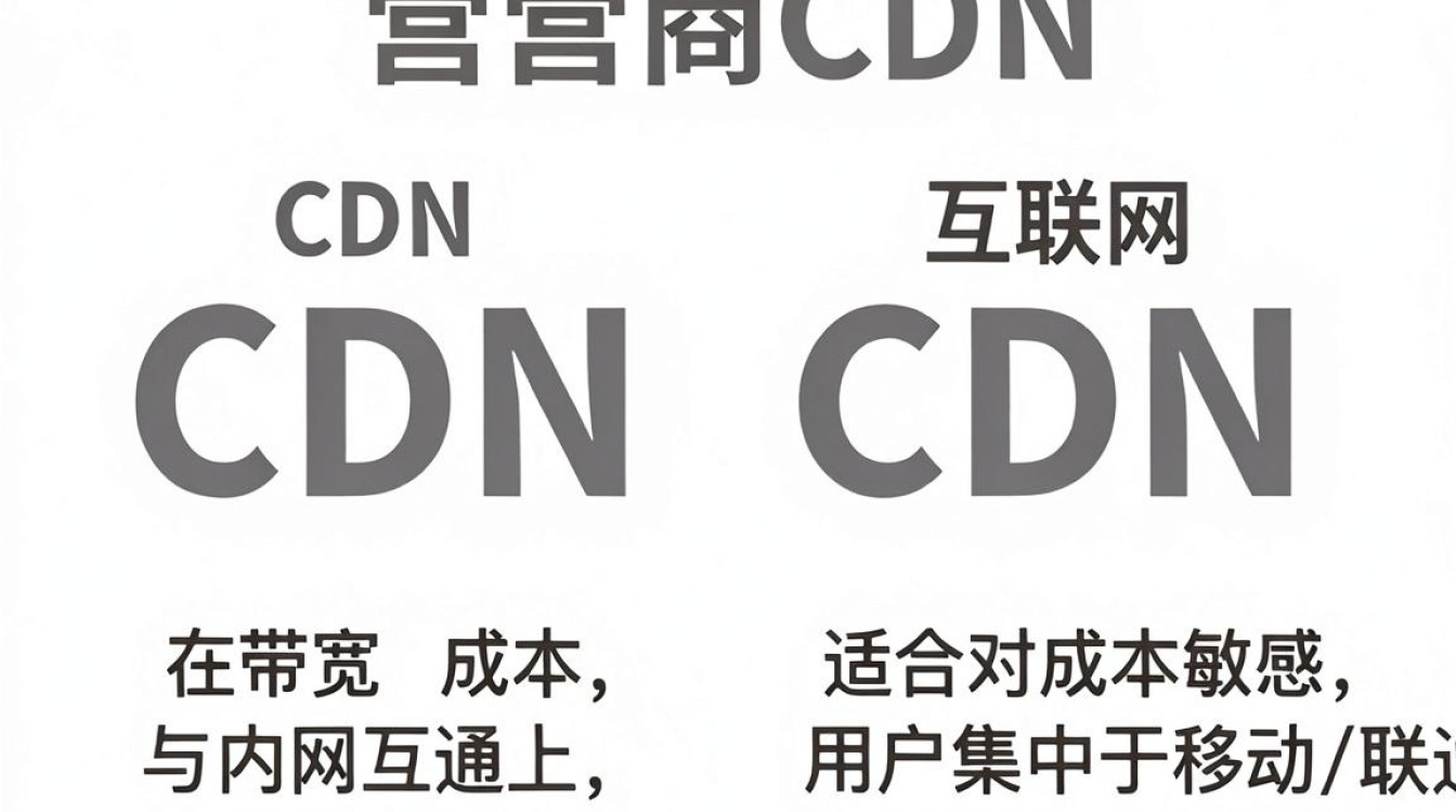 运营商cdn和互联网cdn对比 运营商cdn和互联网cdn对比
