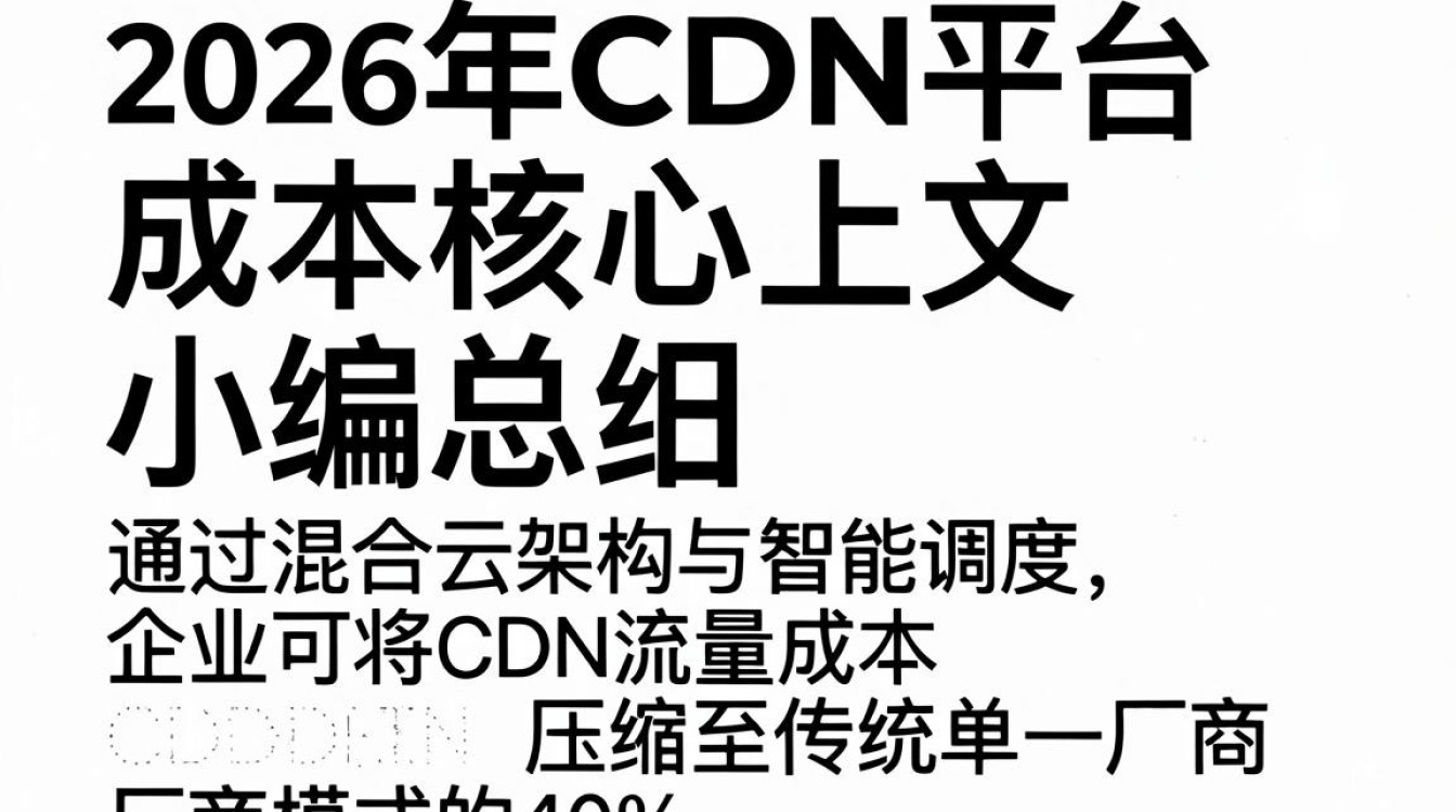 cdn平台 成本 cdn平台 成本