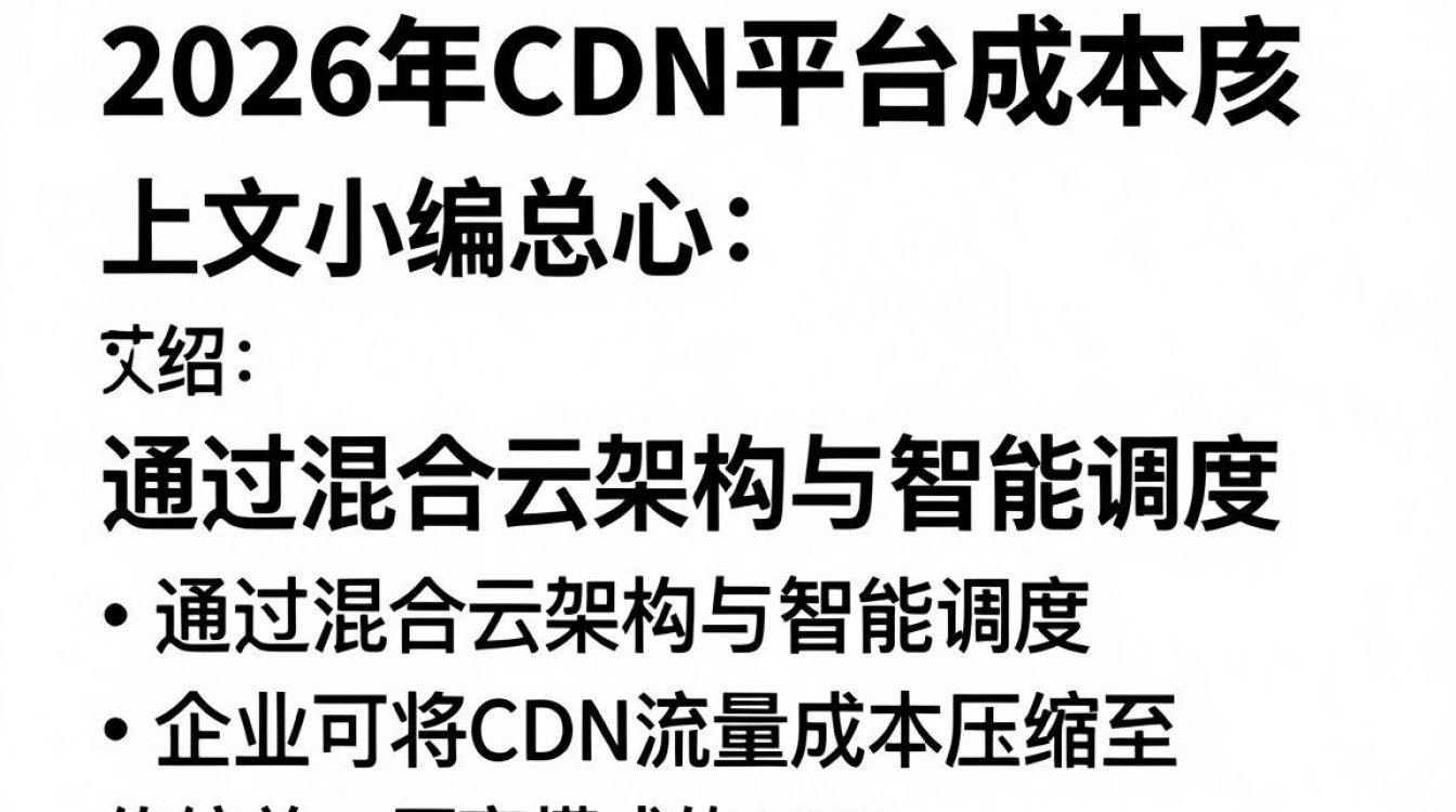 cdn平台 成本 cdn平台 成本