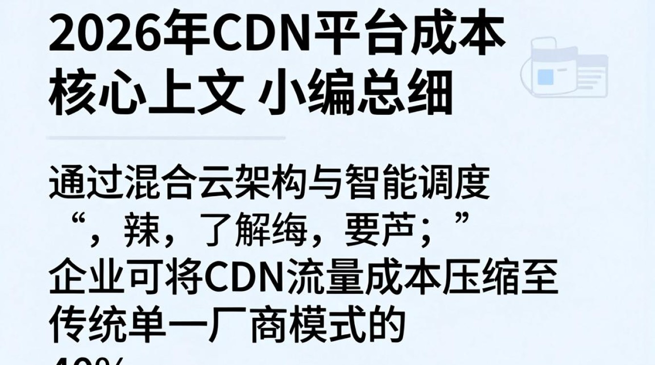 cdn平台 成本 cdn平台 成本