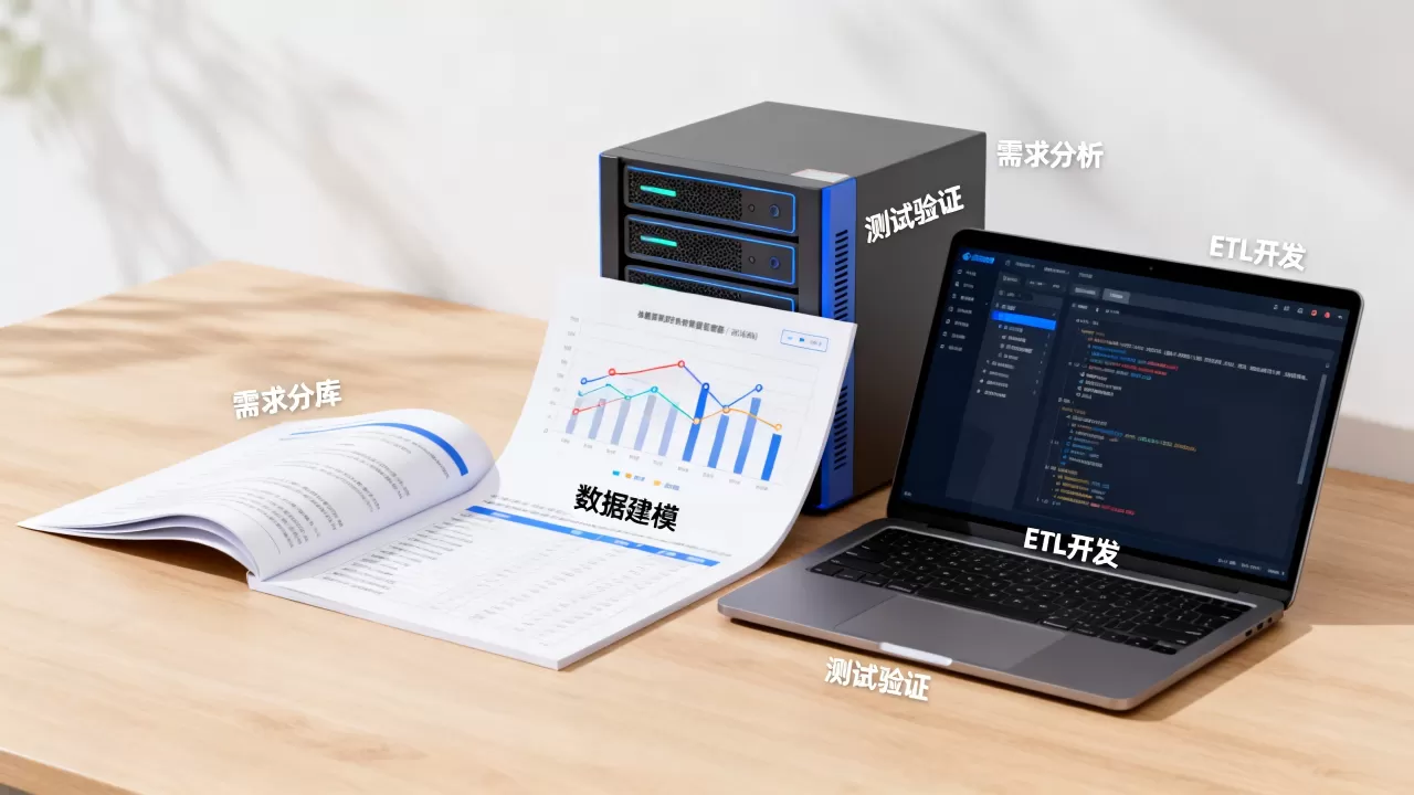 构建数据仓库的主要阶段是什么，数据仓库构建流程