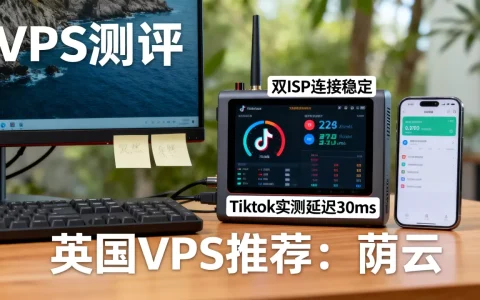 英国荫云VPS测评，双ISP、Tiktok实测体验，英国VPS哪家好？