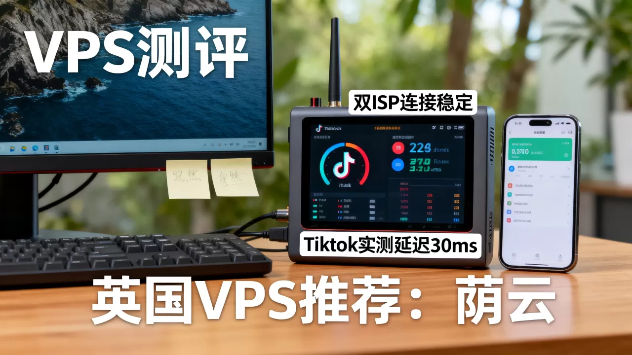 英国荫云VPS测评,双ISP、Tiktok实测体验,英国VPS哪家好? 英国荫云VPS测评,双ISP、Tiktok实测体验,英国VPS哪家好?