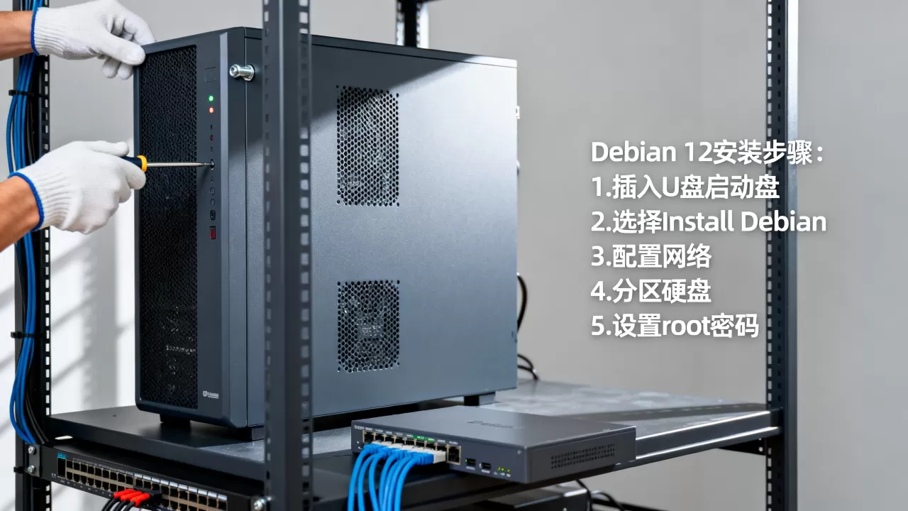 美国西雅图大宽带服务器如何安装Debian 12?Linux系统安装教程 美国西雅图大宽带服务器如何安装Debian 12?Linux系统安装教程