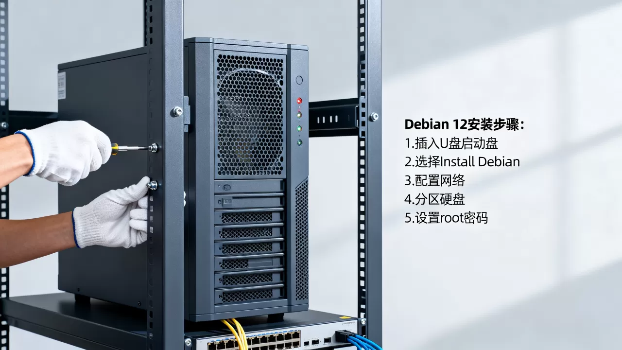 美国西雅图大宽带服务器如何安装Debian 12?Linux系统安装教程 美国西雅图大宽带服务器如何安装Debian 12?Linux系统安装教程