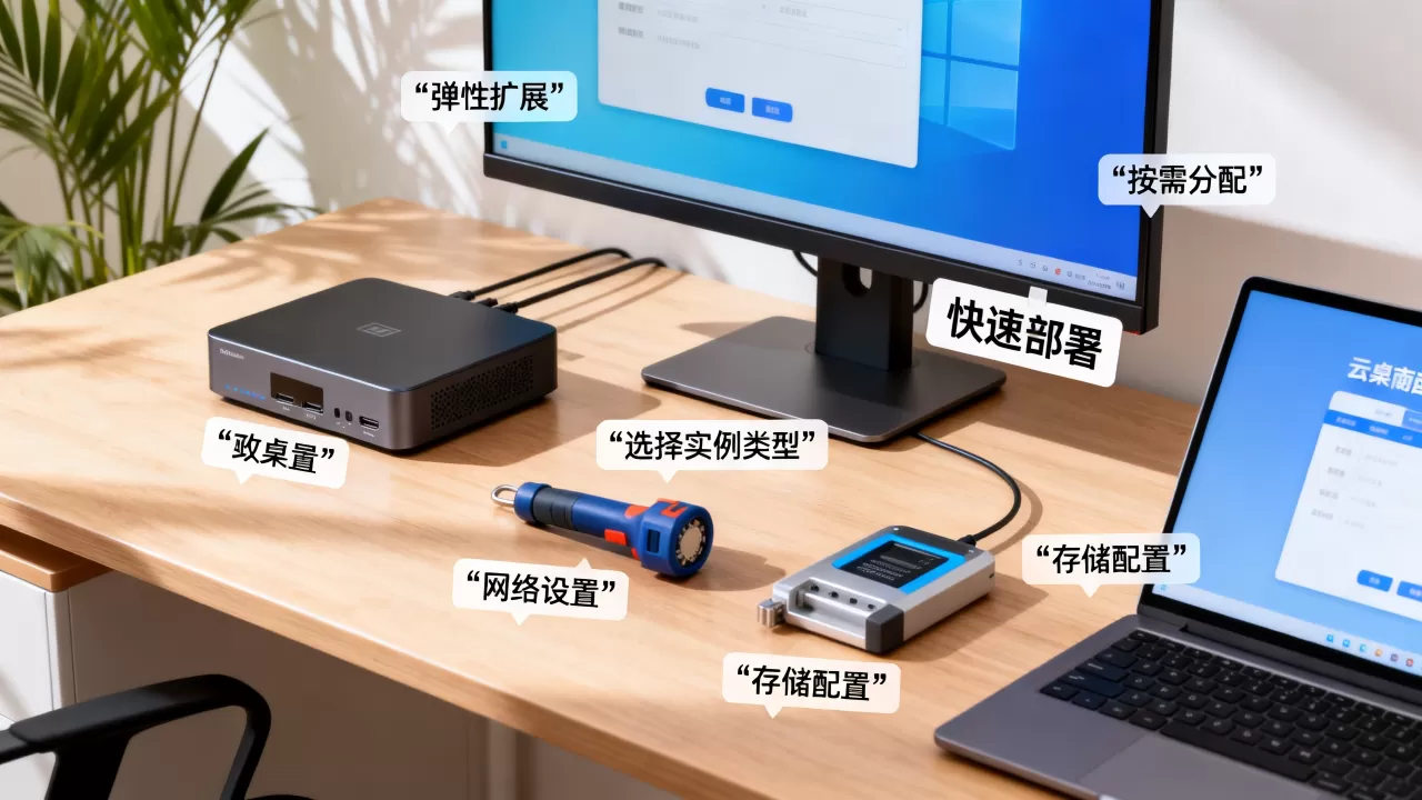 构建弹性云桌面有哪些优势？弹性云桌面如何配置