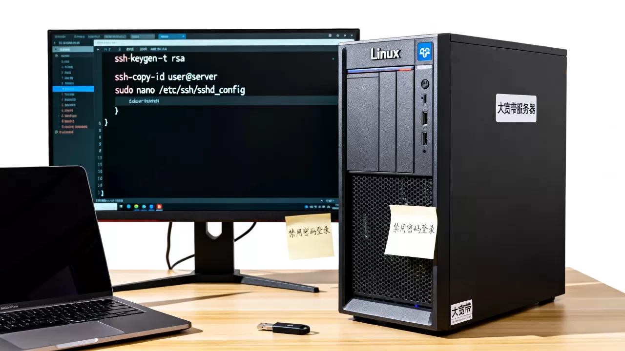 大宽带服务器如何配置SSH密钥登录禁用密码?Linux服务器SSH密钥登录设置教程 大宽带服务器如何配置SSH密钥登录禁用密码?Linux服务器SSH密钥登录设置教程