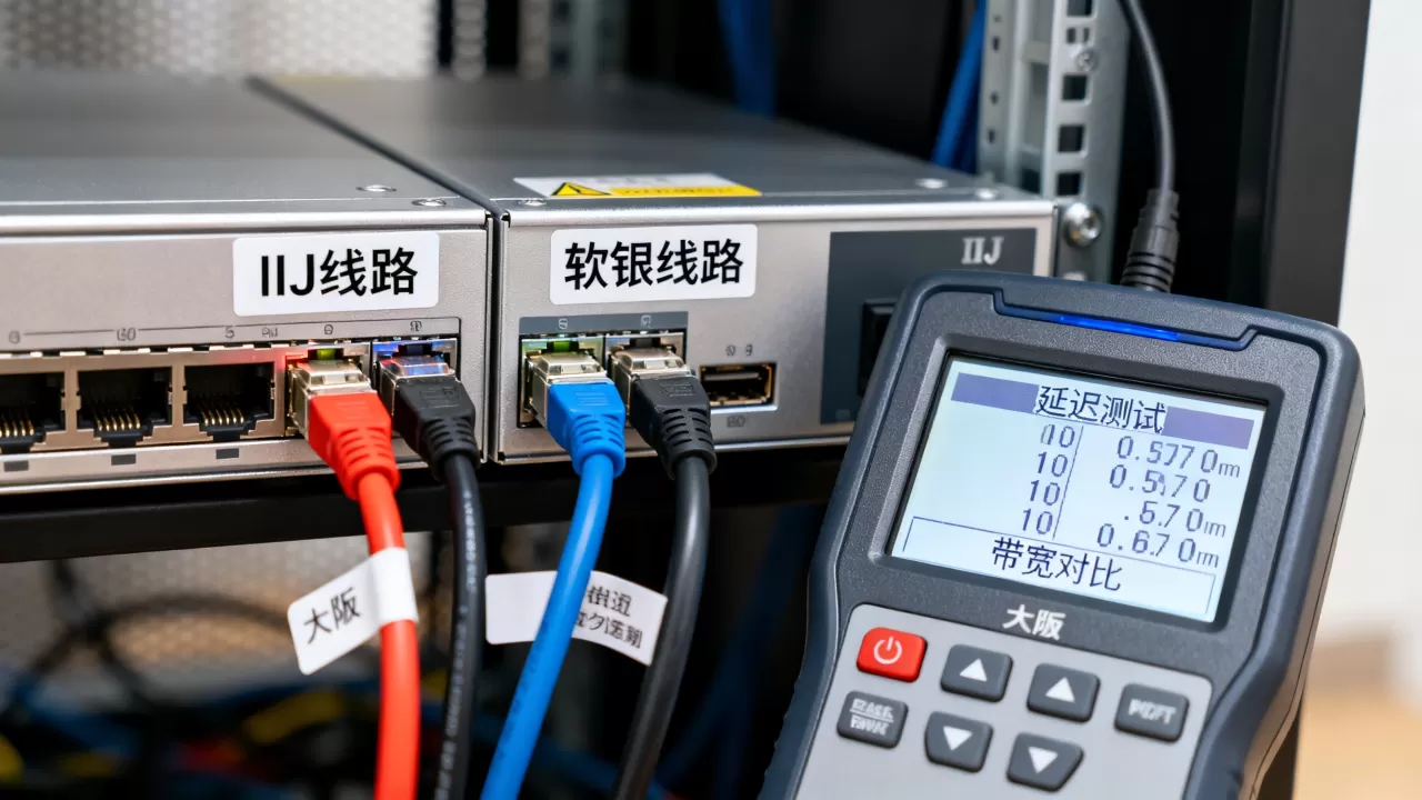 大阪服务器IIJ和软银线路谁快？日本服务器线路选择指南