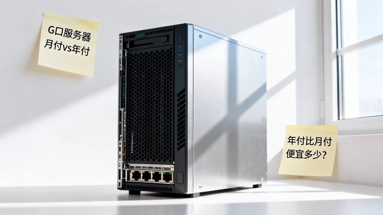 G口服务器按月付还是年付划算？服务器年付比月付便宜多少