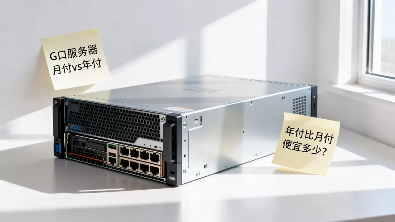 G口服务器按月付还是年付划算？服务器年付比月付便宜多少