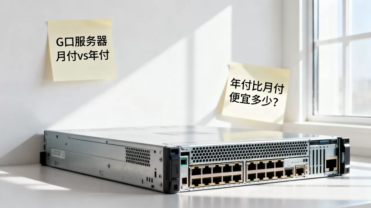 G口服务器按月付还是年付划算？服务器年付比月付便宜多少
