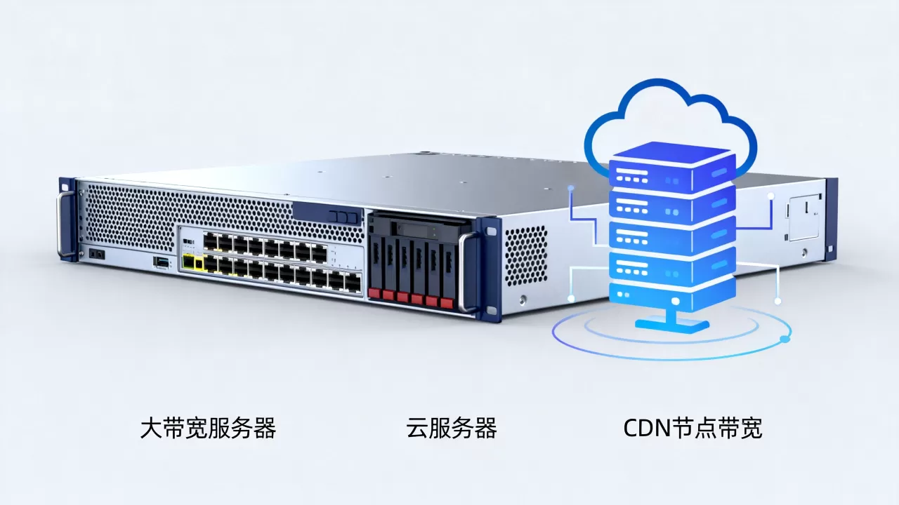 做CDN节点选大带宽服务器还是云服务器？CDN节点带宽怎么选