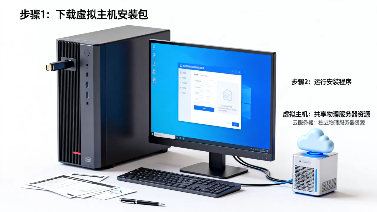 个人电脑怎么安装虚拟主机?虚拟主机和云服务器有什么区别 个人电脑怎么安装虚拟主机?虚拟主机和云服务器有什么区别