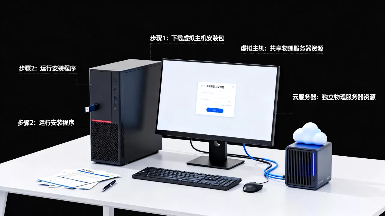 个人电脑怎么安装虚拟主机?虚拟主机和云服务器有什么区别 个人电脑怎么安装虚拟主机?虚拟主机和云服务器有什么区别