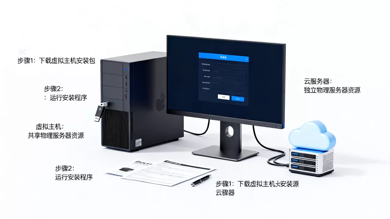 个人电脑怎么安装虚拟主机?虚拟主机和云服务器有什么区别 个人电脑怎么安装虚拟主机?虚拟主机和云服务器有什么区别