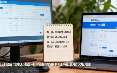阿里云CDN强制HTTPS怎么设置？开启HTTPS后网站打不开怎么办