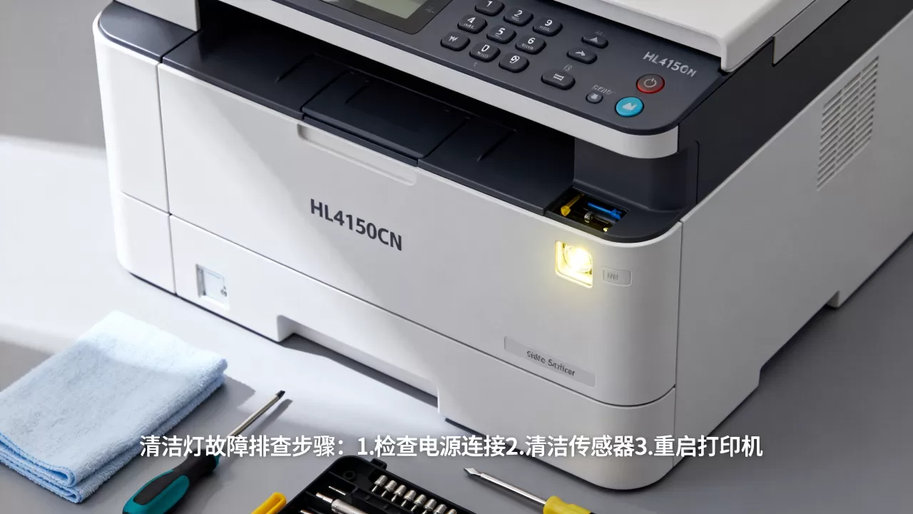 hl4150cdn清洁灯不亮怎么修?打印机显示hl4150cdn清洁 hl4150cdn清洁灯不亮怎么修?打印机显示hl4150cdn清洁