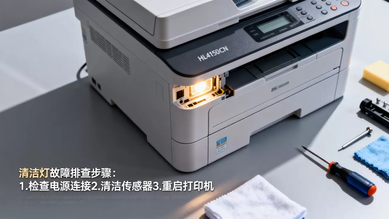 hl4150cdn清洁灯不亮怎么修?打印机显示hl4150cdn清洁 hl4150cdn清洁灯不亮怎么修?打印机显示hl4150cdn清洁