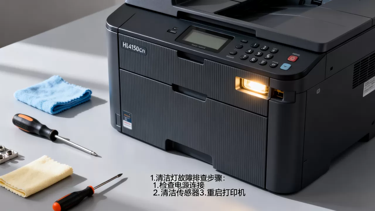 hl4150cdn清洁灯不亮怎么修?打印机显示hl4150cdn清洁 hl4150cdn清洁灯不亮怎么修?打印机显示hl4150cdn清洁