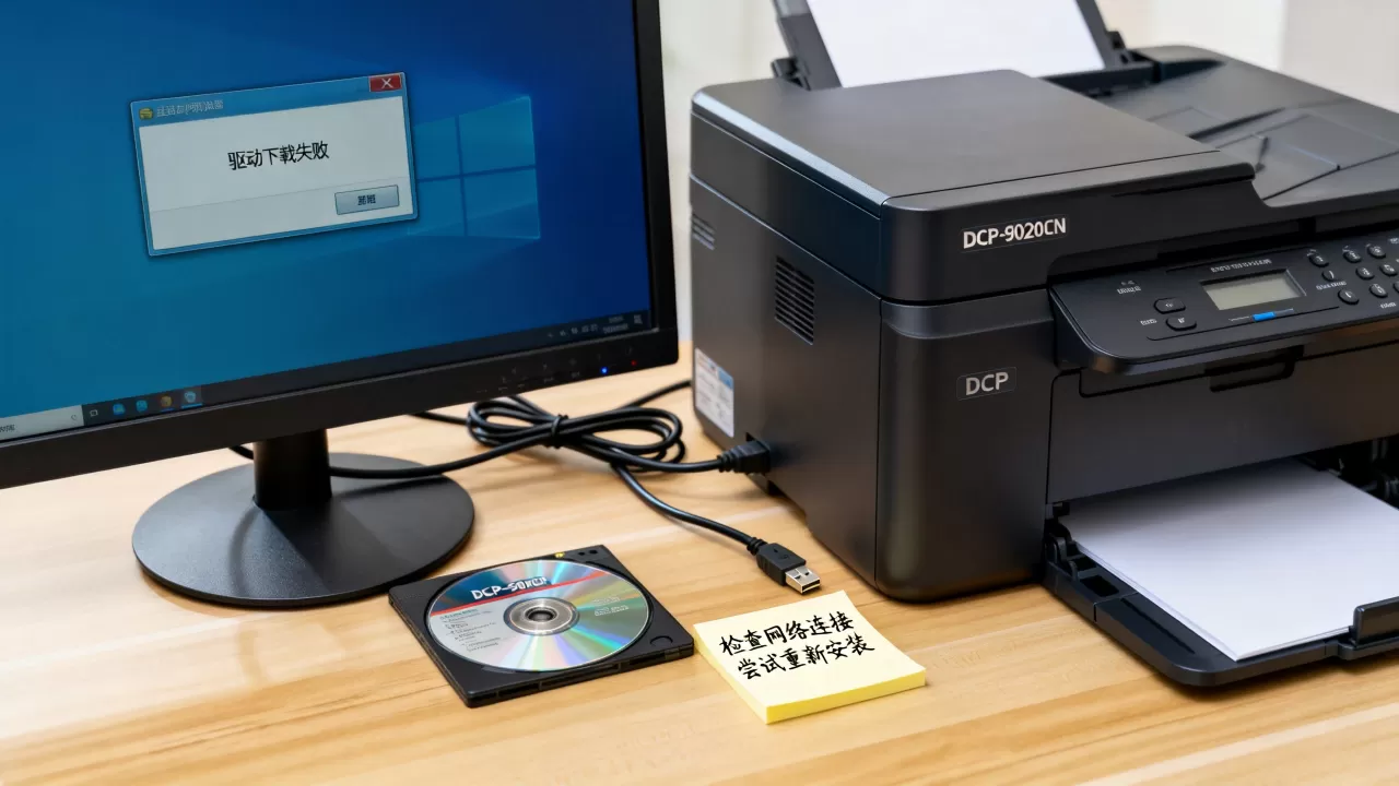 dcp-9020cdn驱动下载失败怎么办？打印机驱动怎么安装
