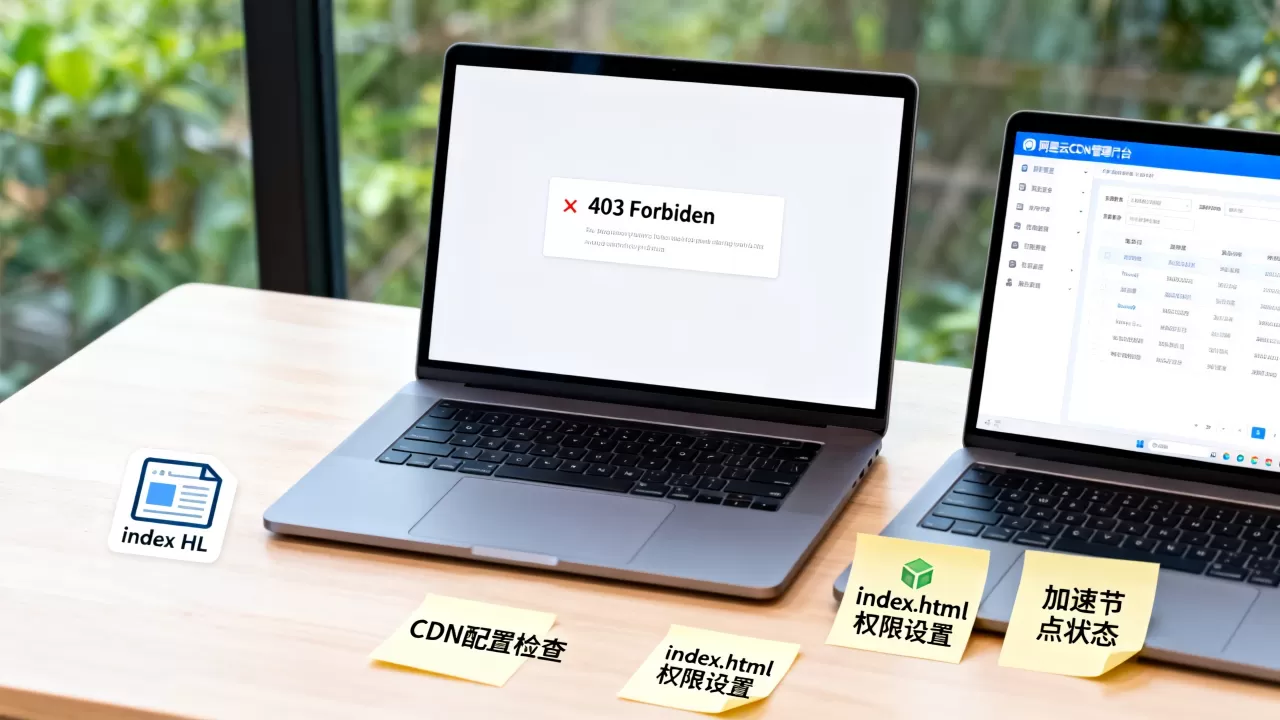 阿里云CDN index.html打不开怎么办？cdn加速后首页显示403
