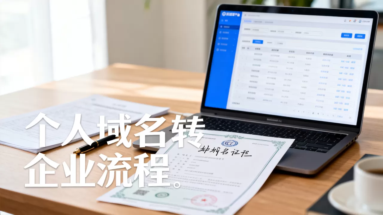 个人域名如何转企业？个人域名转企业域名流程