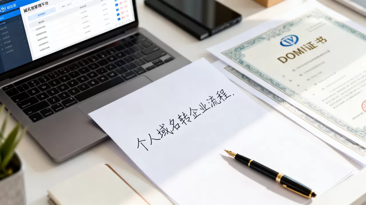 个人域名如何转企业？个人域名转企业域名流程