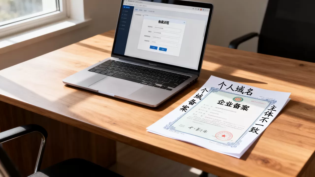 个人注册的域名能用于企业备案吗?域名备案主体不一致怎么解决 个人注册的域名能用于企业备案吗?域名备案主体不一致怎么解决