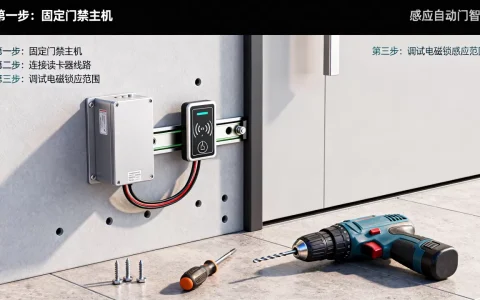 感应自动门智能门禁系统怎么安装？