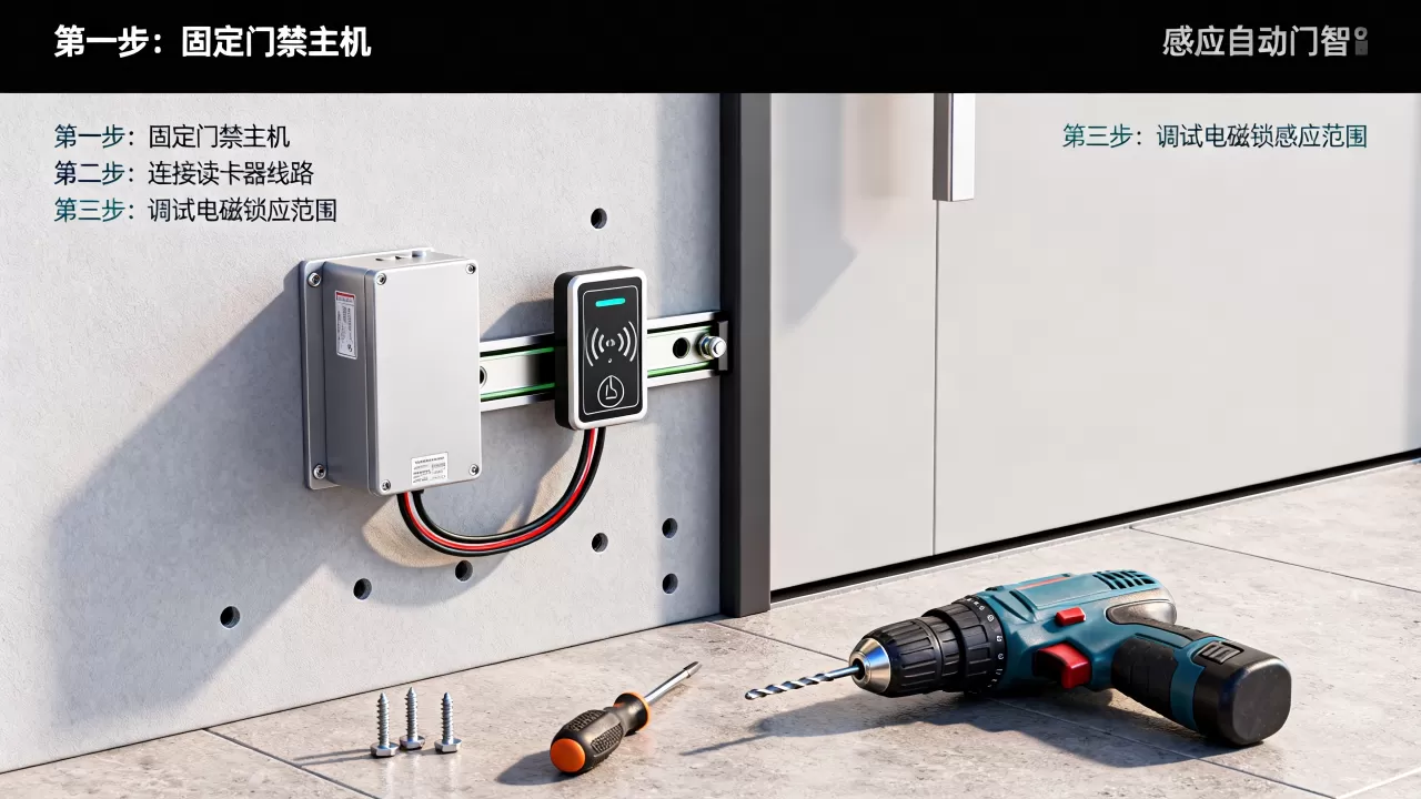 感应自动门智能门禁系统怎么安装? 感应自动门智能门禁系统怎么安装?