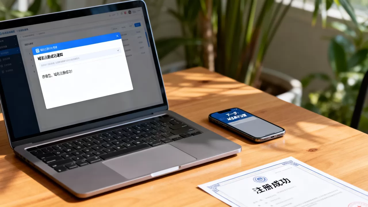 域名注册成功收到恭喜邮件，域名注册成功后需要做什么