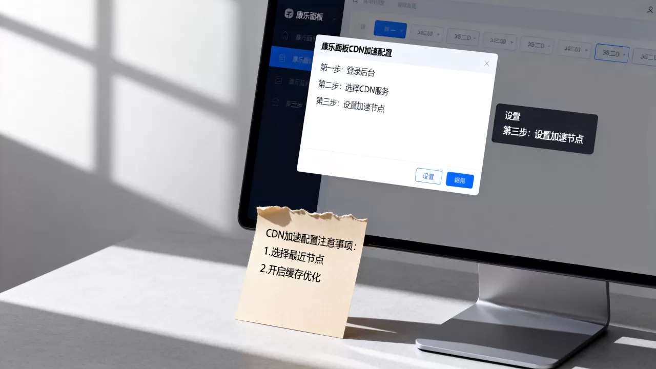 康乐面板如何设置CDN？CDN加速配置教程