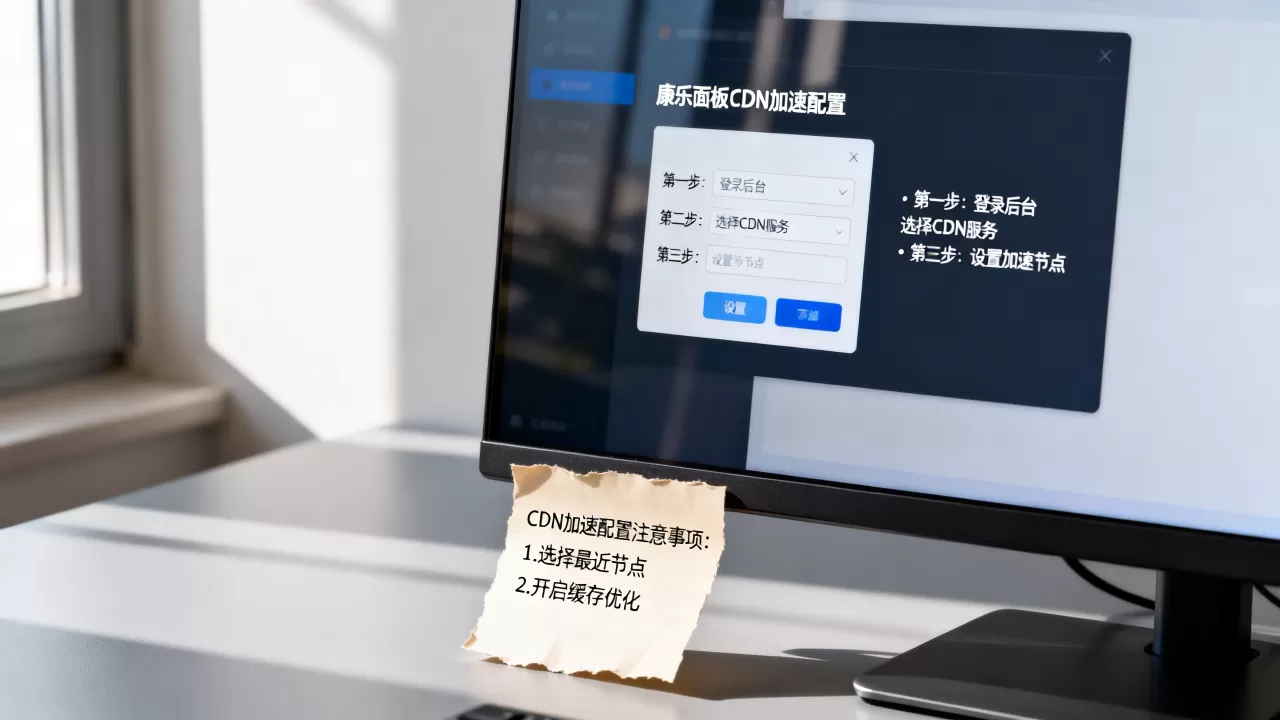 康乐面板如何设置CDN？CDN加速配置教程