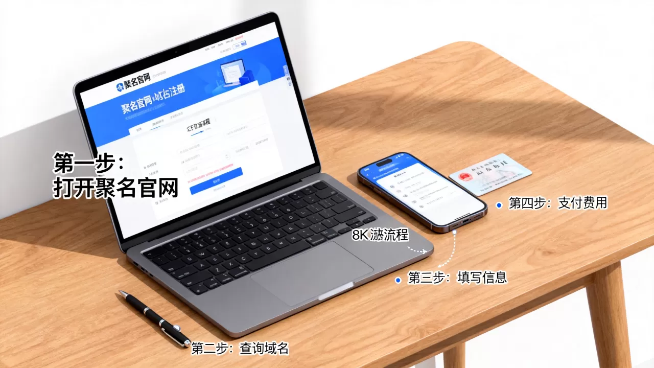 个人怎么在聚名注册域名？域名注册流程及费用详解