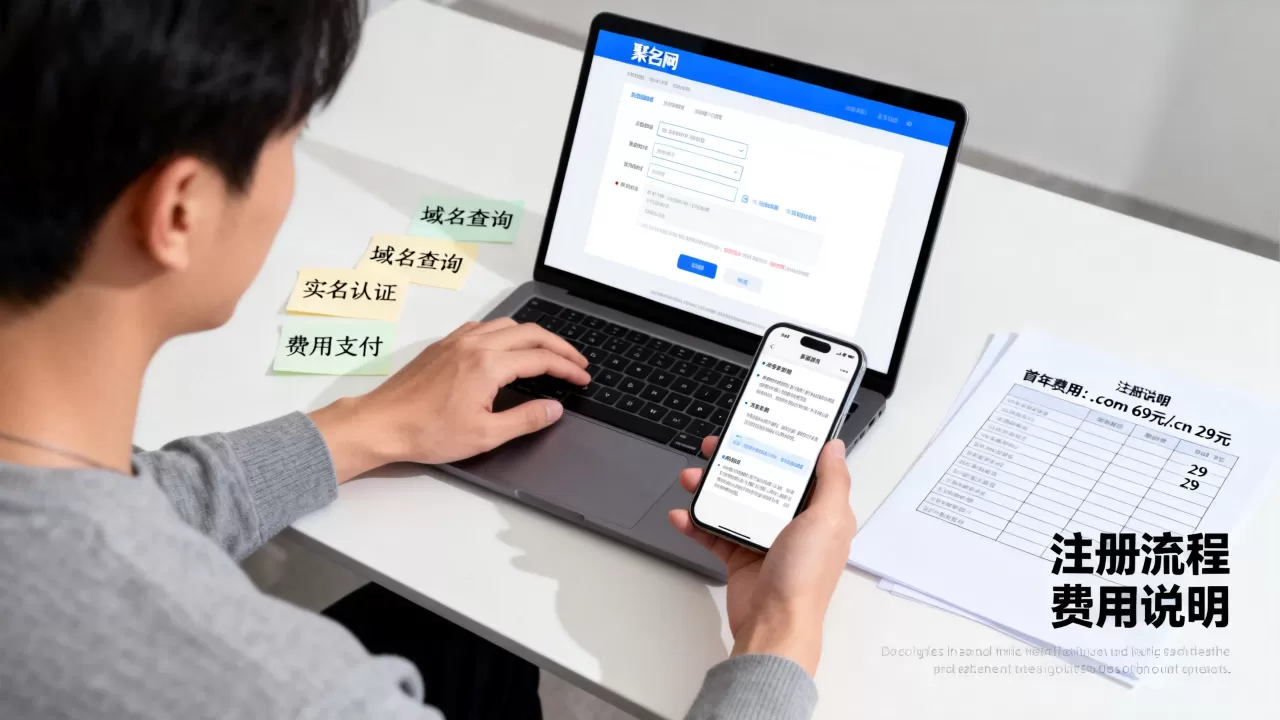 个人如何在聚名注册域名?域名注册流程及费用详解 个人如何在聚名注册域名?域名注册流程及费用详解